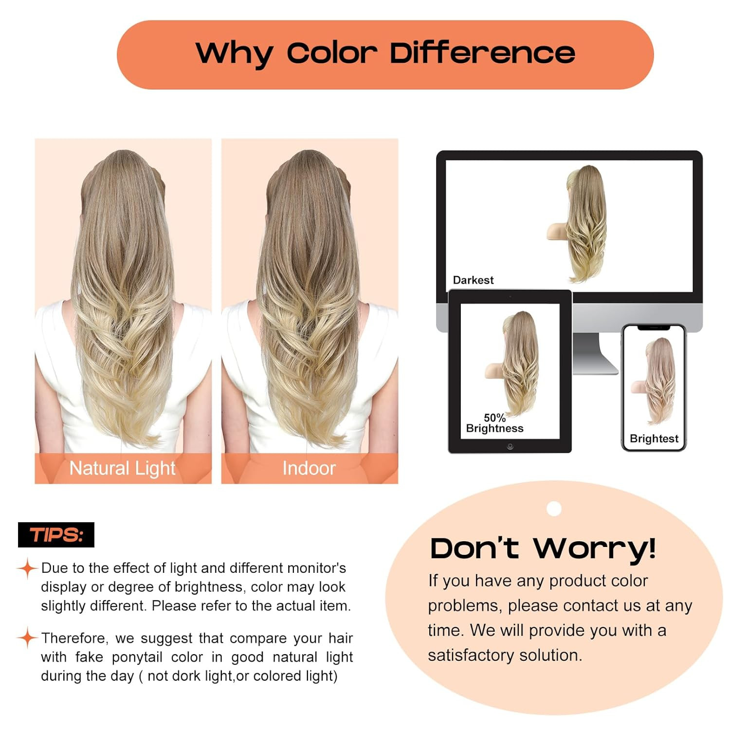Versatile Drawstring Ponytail Extension, 26″ Long Wavy Multi Layered Clip in Pon
