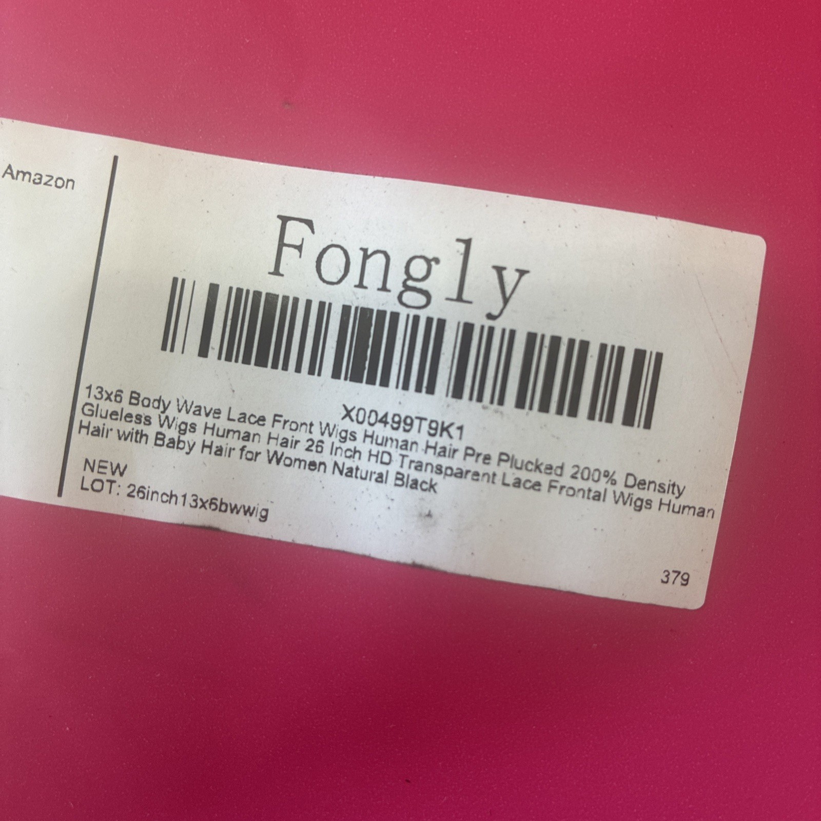 Fongly Body Wave Lace Front Wigs Human Hair 13×6 Lace Front Wigs 26 Inch HD