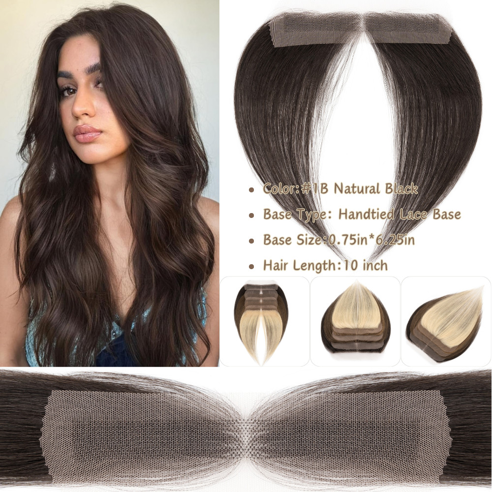 Full Lace Cover-up Hairpiece Remy Human Hair Front Hairline Patch Topper Toupee