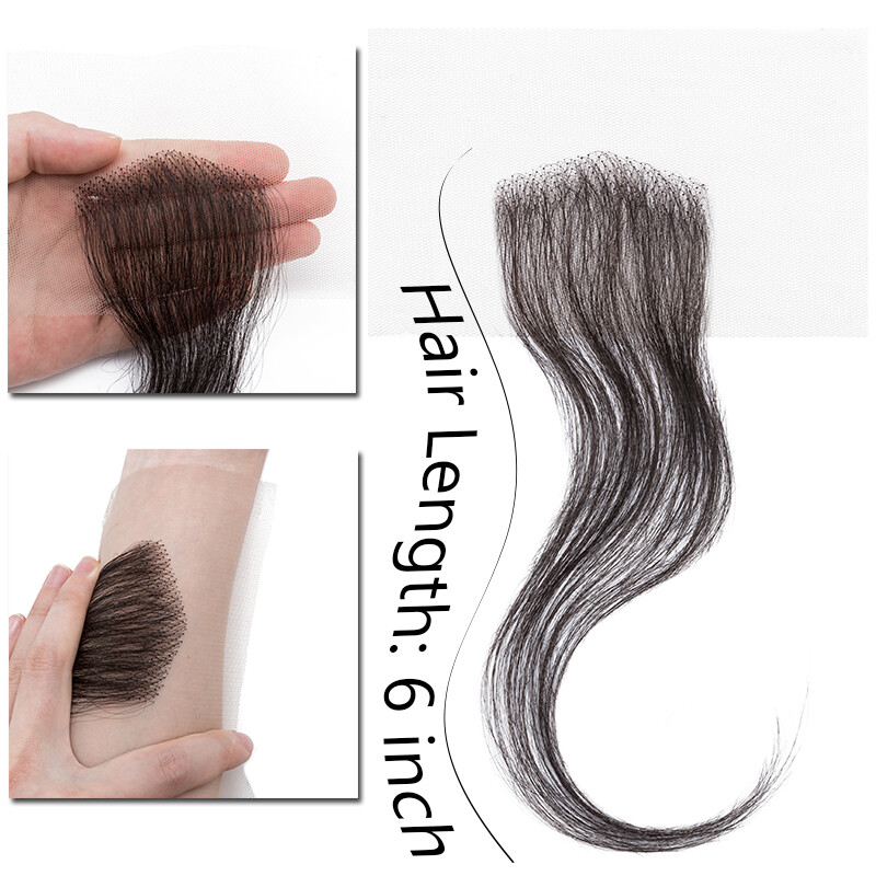 Invisible Baby Hair Lace Edge Stripes Reusable Remy Human Hair Piece Black Women
