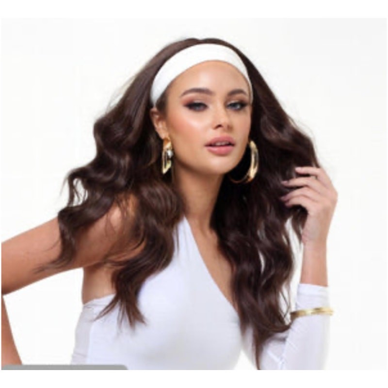 EASILOCKS The Headband Wig Perfect Curl DARK BROWN OMBRE