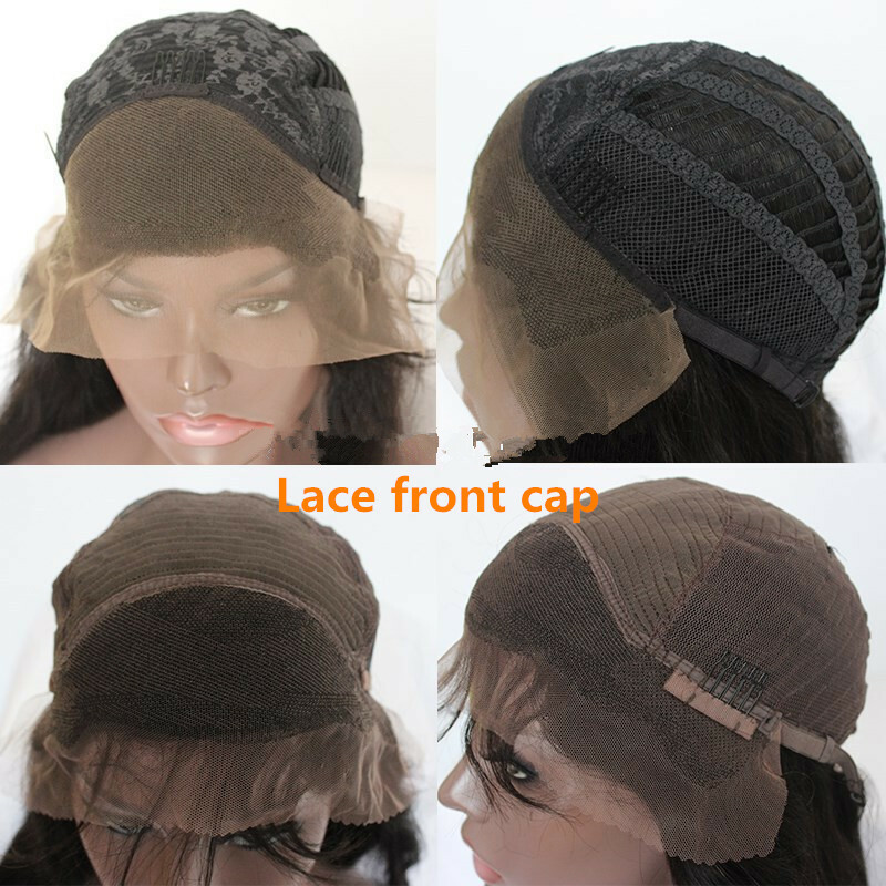 13×4 Water Wave Lace Front Human Hair Wigs Deep Curly Short Bob Wig Brown 130%