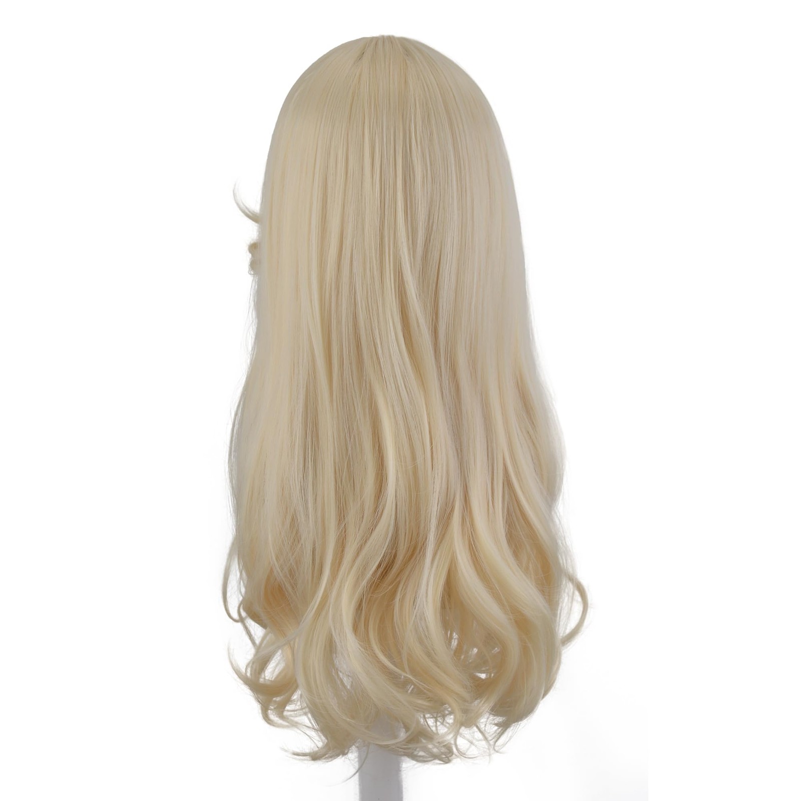 Blonde Wigs for Women, Long Wavy Blond Hair Middle Part Platinum Blonde Synth…