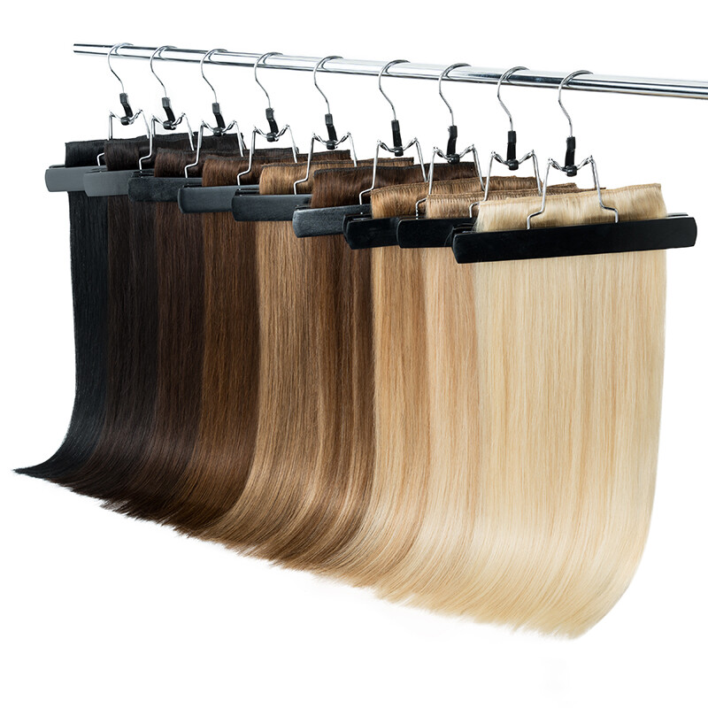 One Piece THICK Clip in 100% Real Remy Human Hair Extensions 3/4 Full Head Weft