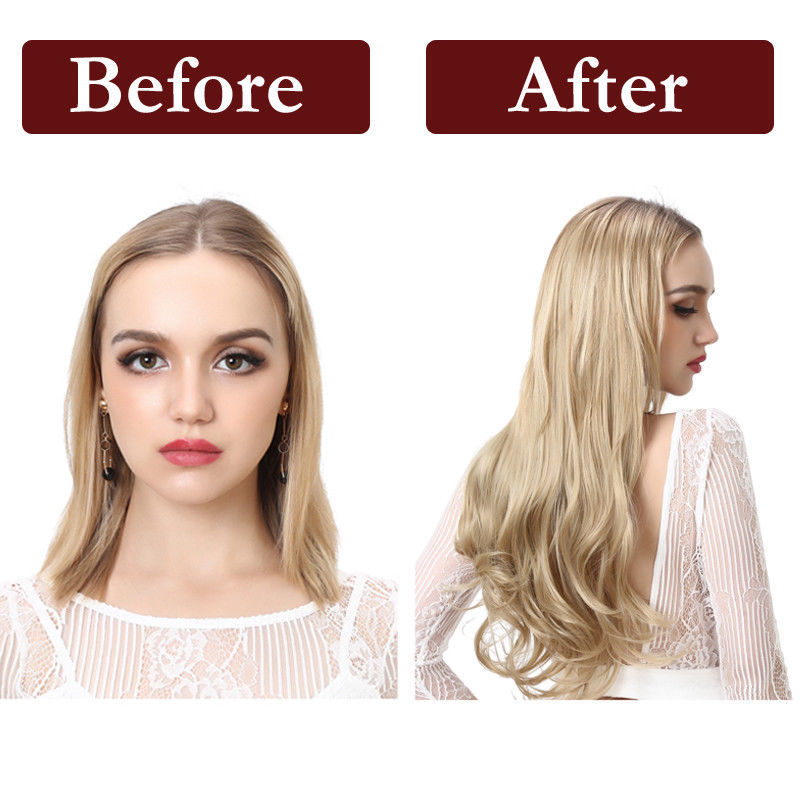 100% Natural Remy Clip in Hair Extensions 8 Full Head Real Human Hair US Seller