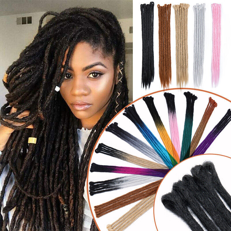 20inch Ombre Dreadlocks Hair Extensions Synthetic Crochet Braiding Dreads Loc