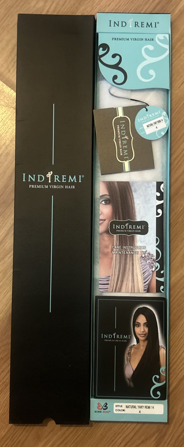 100% Human Hair Extension. Indi Remi. 14”inch. Color #4. 1pack For $60.