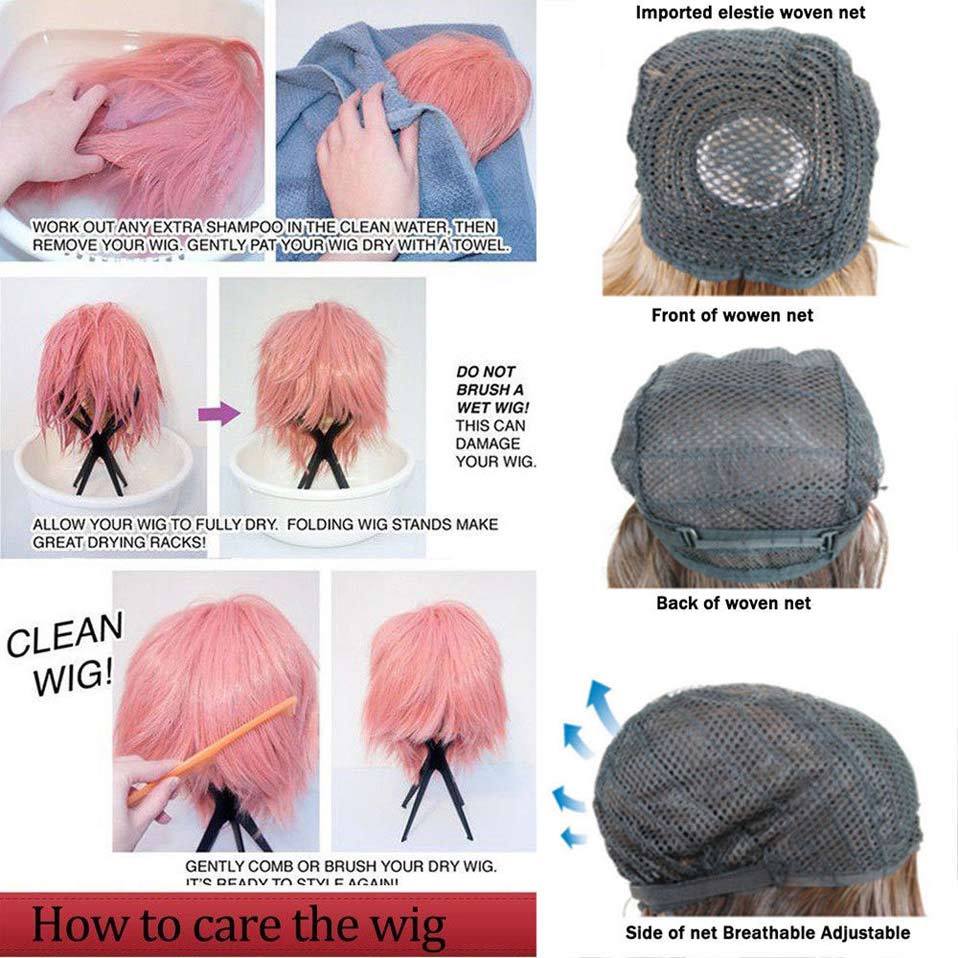 Lady Girl Wig Women Wen Unisex Short Full Hair Wigs Cosplay Party Heat Resistant