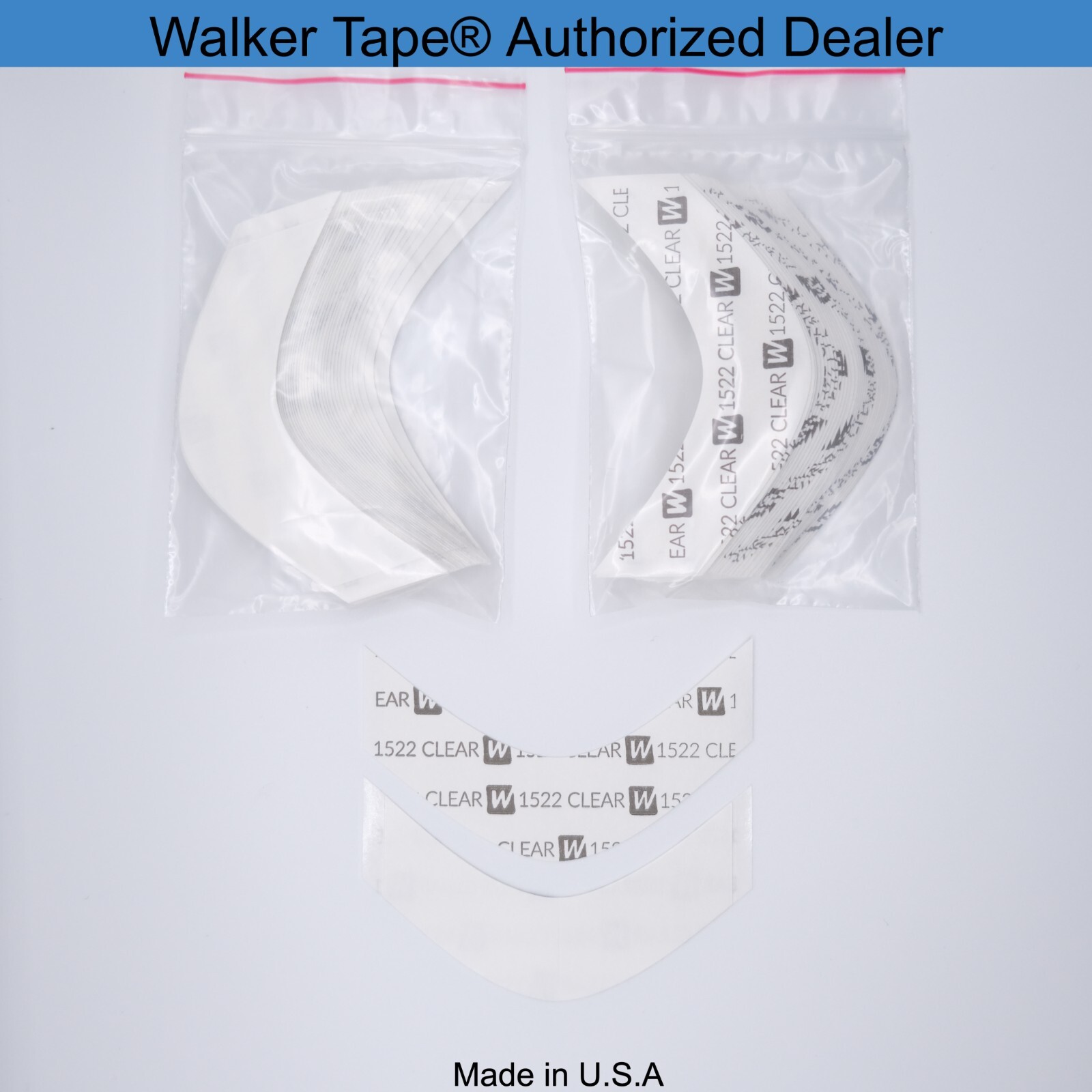 Walker 1522 Clear Tape A Contour, 72PCS, Daily Wear Tape