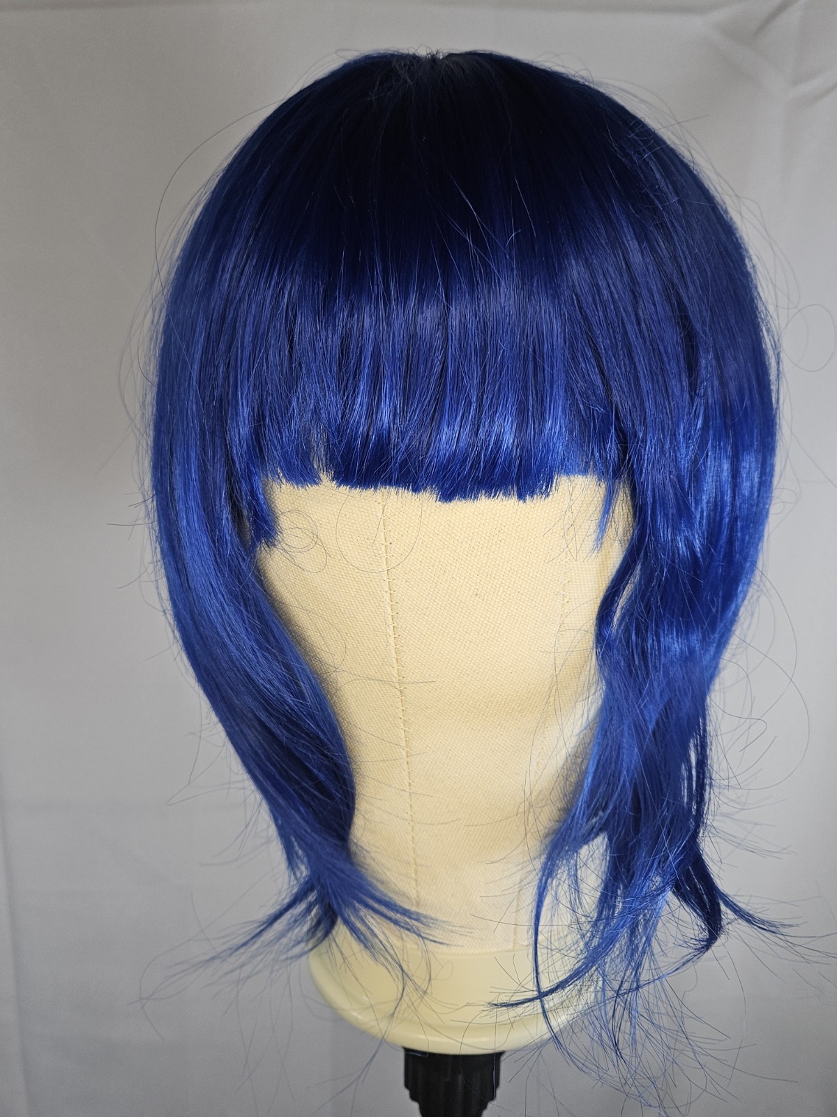 Women Short 11.81” Bob Straight Multifunction Synthetic Hair Cosplay Wig, Flat