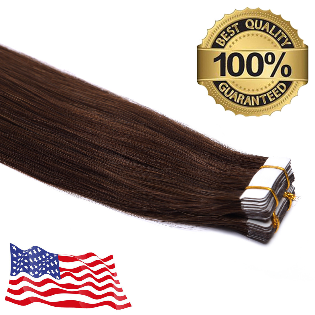 Seamless Tape in Hair Extensions Human Hair Skin Weft Full Head Thick Remy Hair