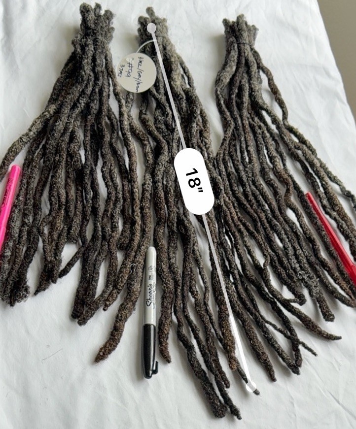 100% Real Naturally Grown Human Hair DreadLocks 37pcs Up To 15” Long 1.5cm +