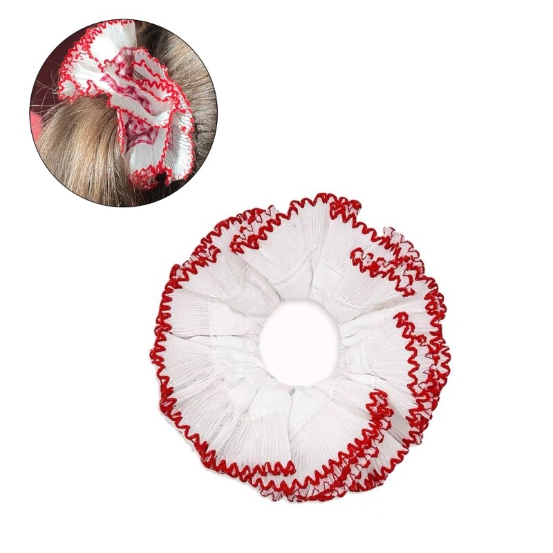 Big Bun Hair Scrunchy Girl Headpiece Fabric Lace Headband Lady Elegant Headdress