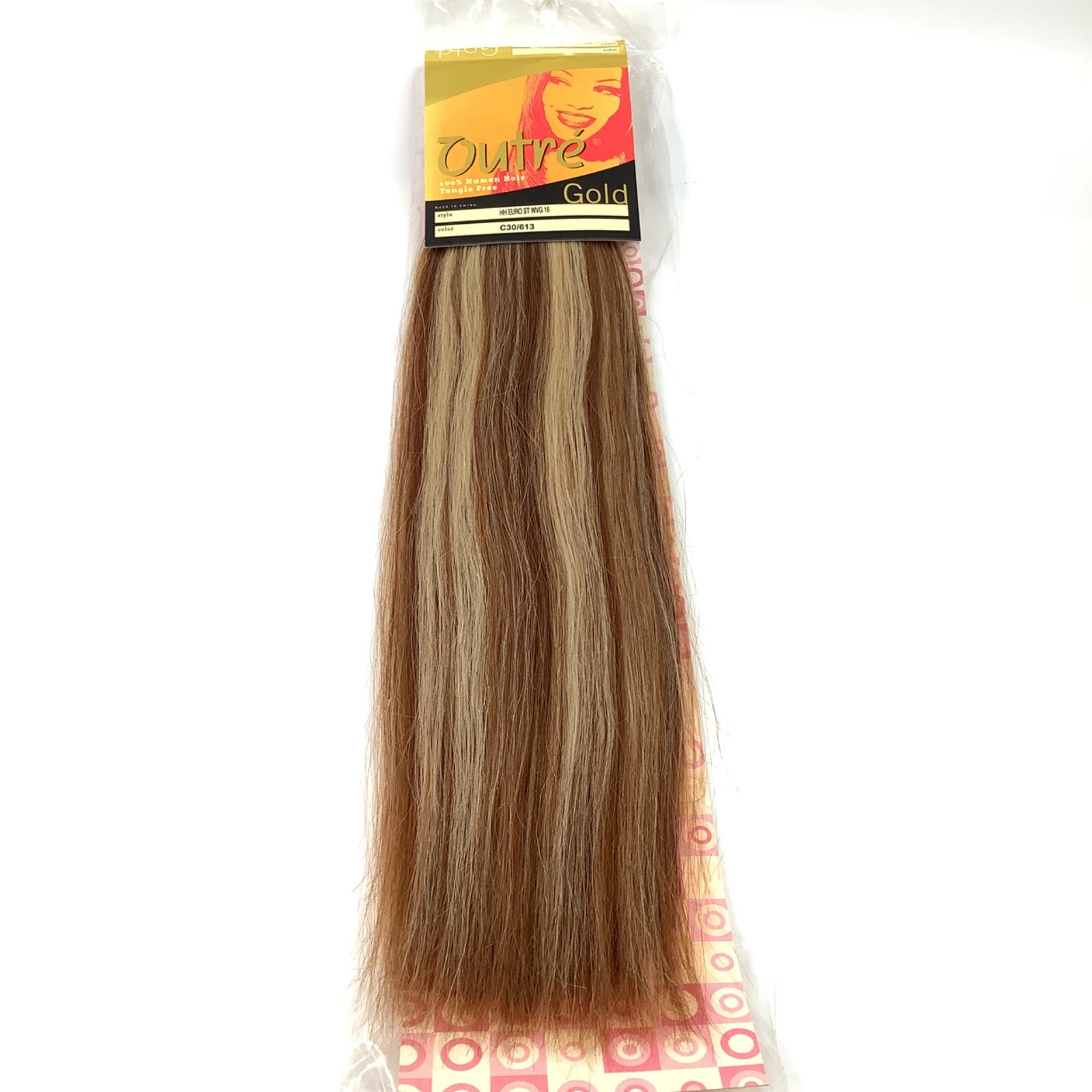 30/613 Platinum & Honey Outré Gold 100% Human Hair Extensions 16″ Straight Weft