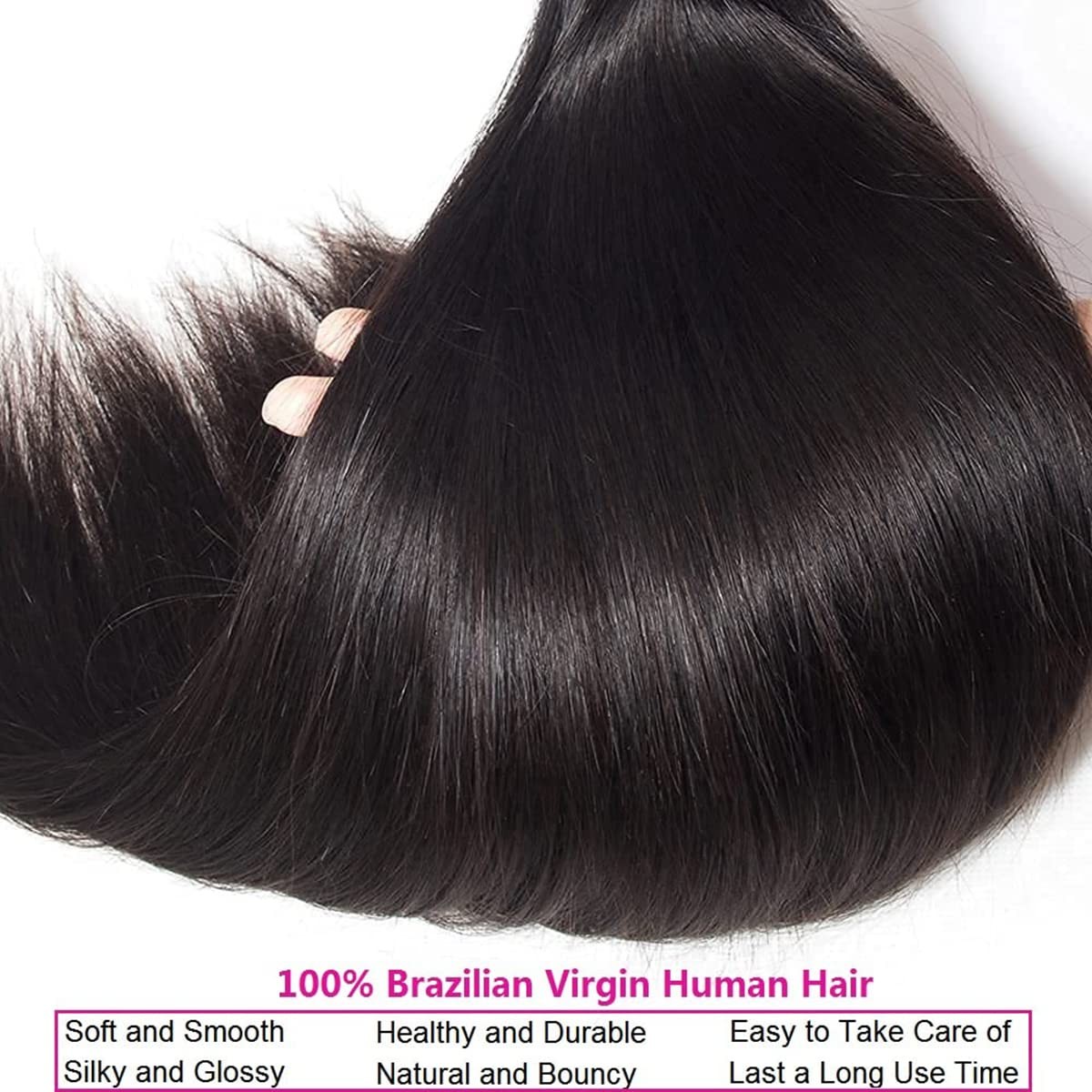 Iedcee Human Hair Bundles Straight Hair Bundles 18 20 22 Inch Brazilian 100