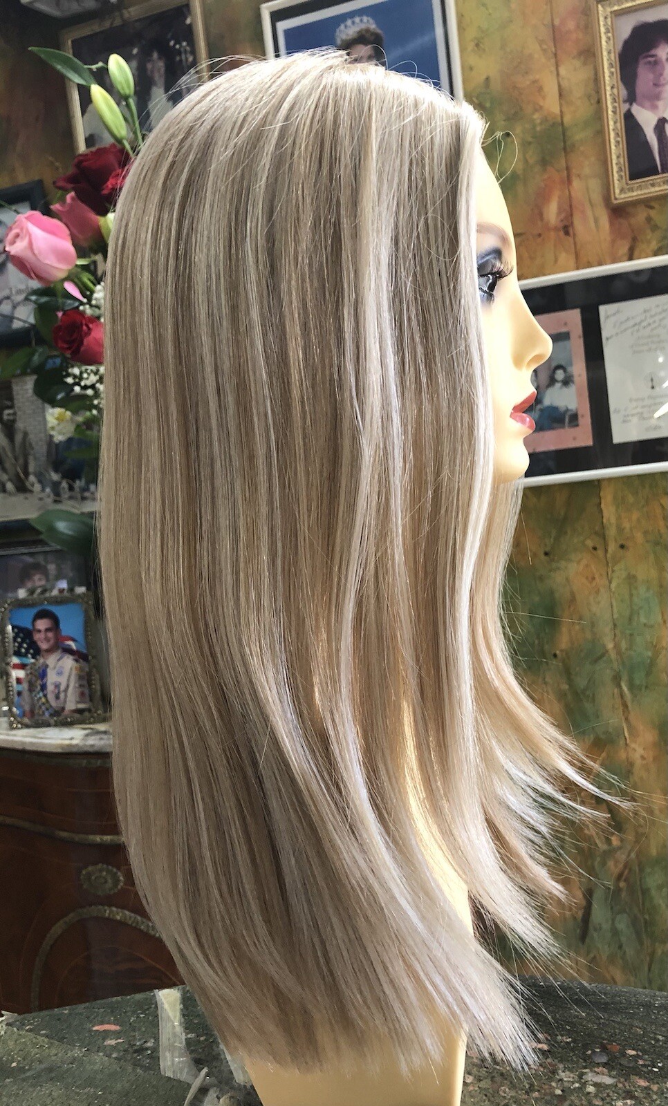 VERONICA Wig Envy Hair 30%CurlIronOK-LIGHT BLONDLaceFt AllHandtiedBASE-LAST-1
