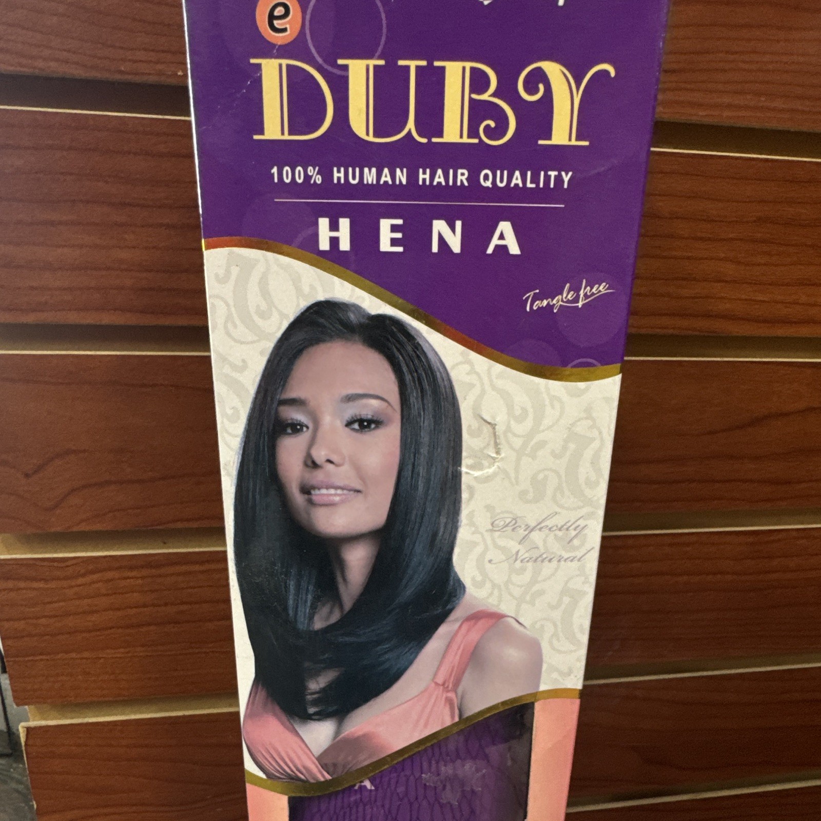 Bijoux Duby Hena Human Hair Wig Black Tangle-Free Women Adult