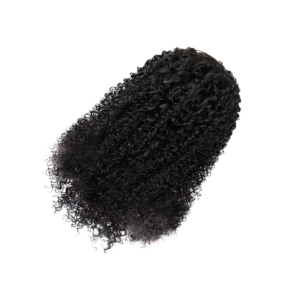 1Pcs Synthetic Long Curly Lace Wig Reusable Black Natural Look Cosplay