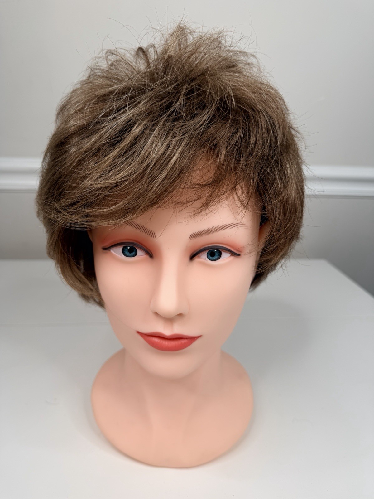 Gabor short cut Wig Average Cap brown highlights layered Women’s 48539 Flexlite