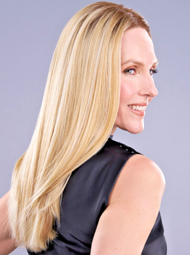 TOP TREND LACE HD STRAIGHT 18″ Toppers Jon Renau -Message Color B4- Lace Front