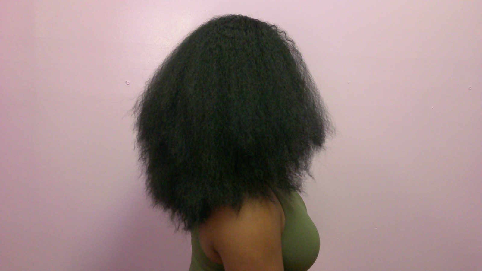 Headband synthetic afro kinky straight hair wig 14inches and 18 inches