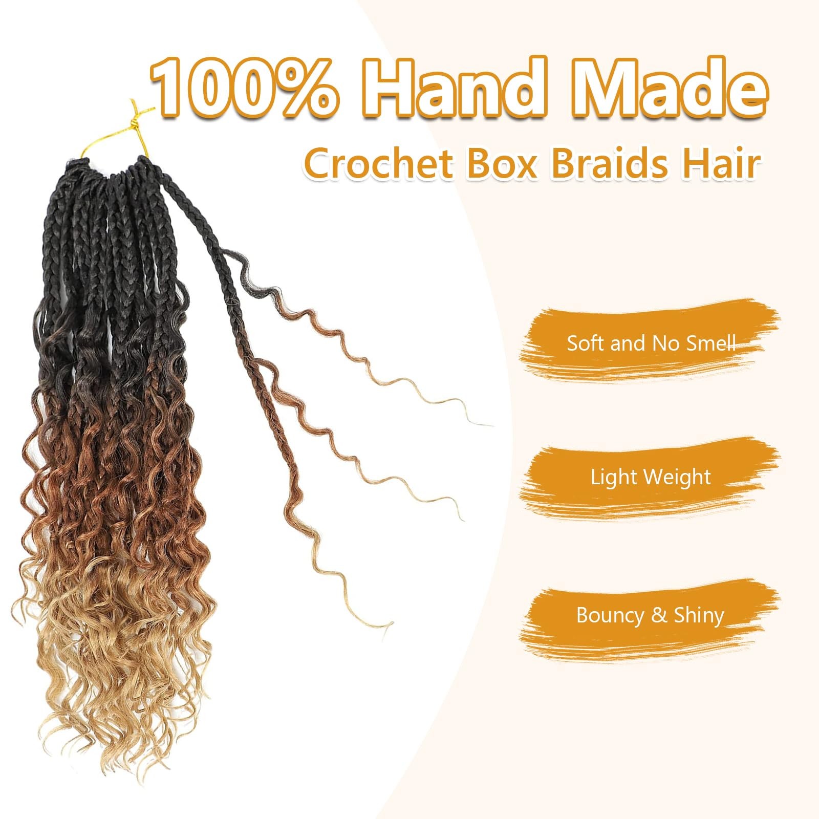 Firstcyh Hair 8 Packs Goddess Box Braids Crochet Hair for Black Women -14 Inc…