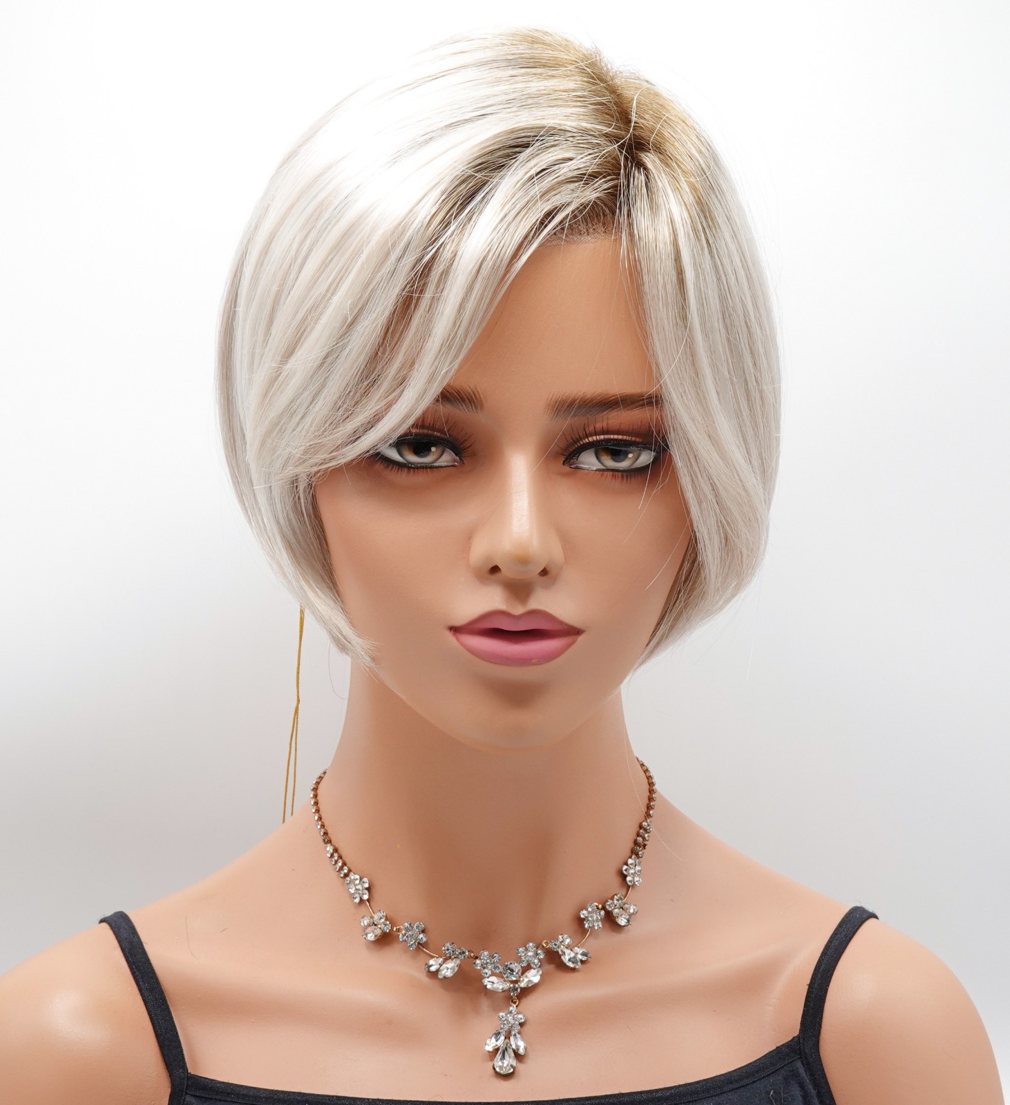 EVE Wig by ENVY, Platinum Shadow, *CLEARANCE!* Mono Part & Lace Front, Bob Style