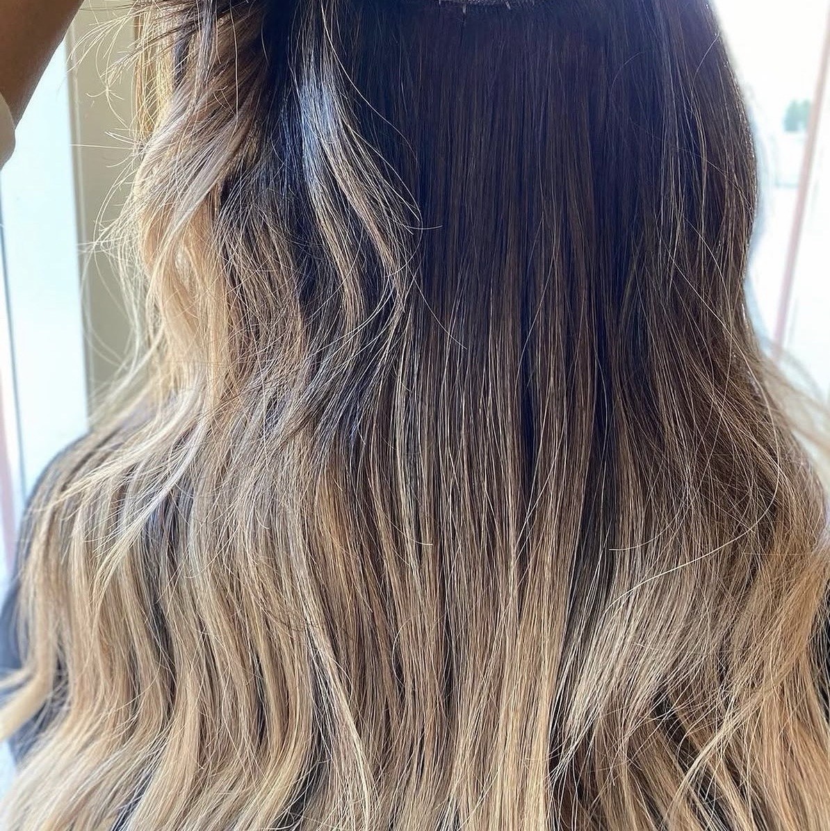 Hot Heads 100% Human Remy Machine Weft Extensions 4/20CM 18 In Caramel Balayage