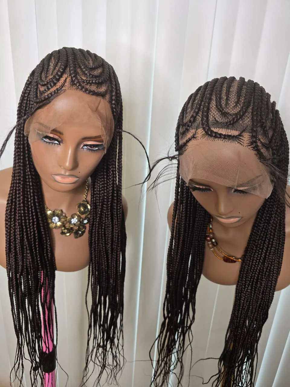 Black Cornrows Style Wig for Easy Styling with Natural Look