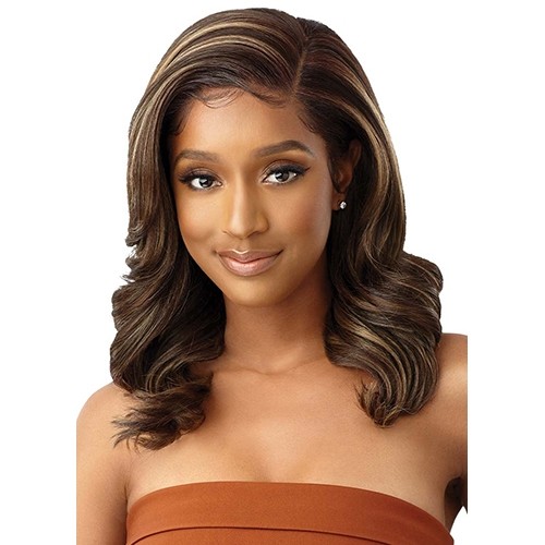Natural flip-out style Lace front wig – AMANDA