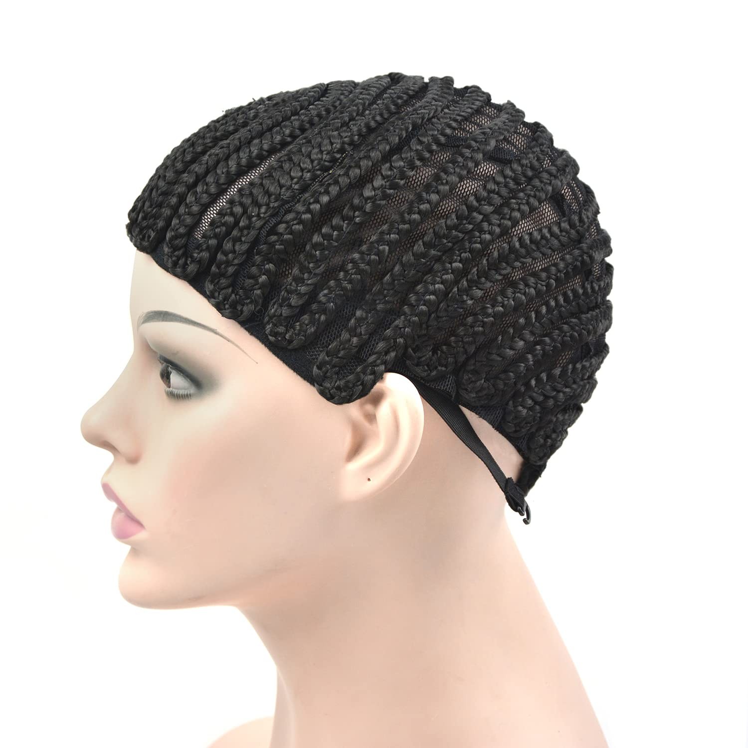 YTBYT Braided Wig Caps Cornrows Wig Caps Braided Cap with Adjustable Straps f…
