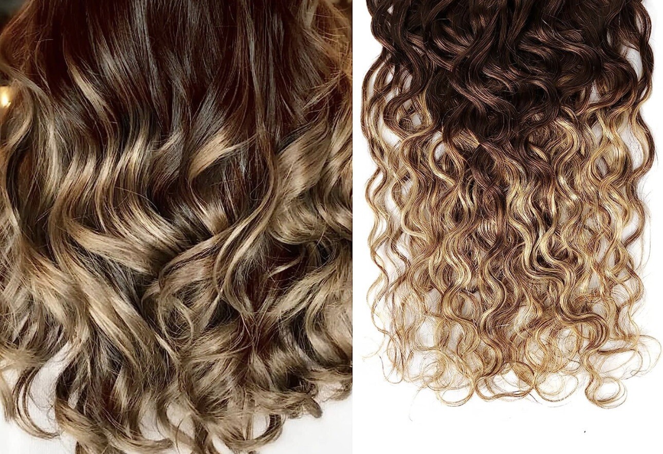 BEQUEEN Hair Clip in 100% Human Hair Extensions 8pcs 120g 18 inch, F4/4/27
