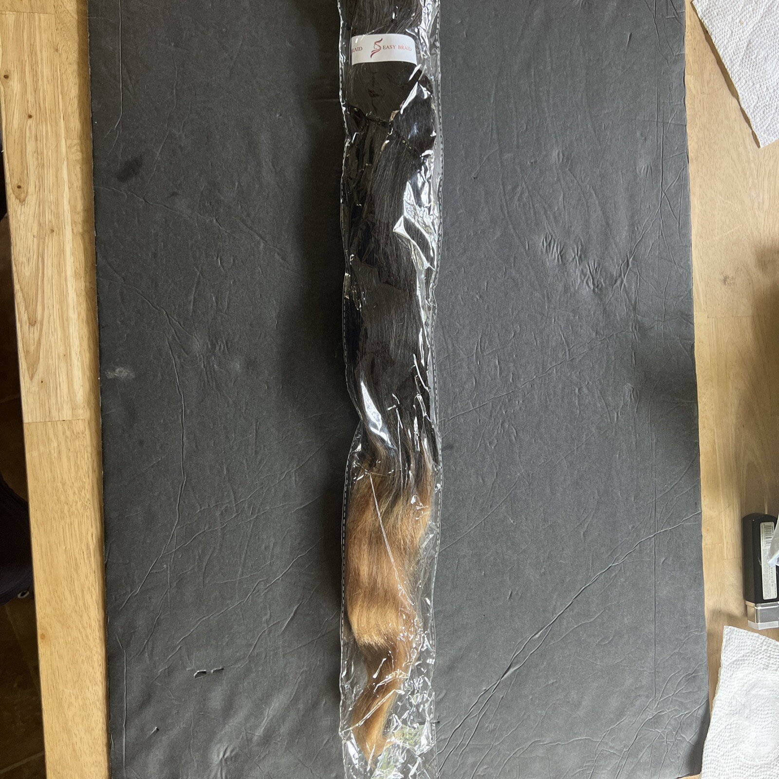 Hairro Pre-stretched Easy Braids Hair Extensions 26” 2 Tone Black To Dark Blonde