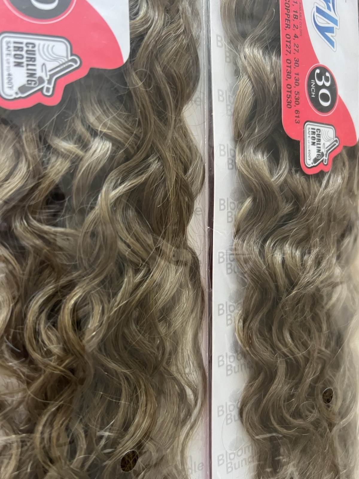 Mayde Beauty Bloom Bundle Weaving WET & CURLY 001 24” 2 Packs Ashe Latte Color