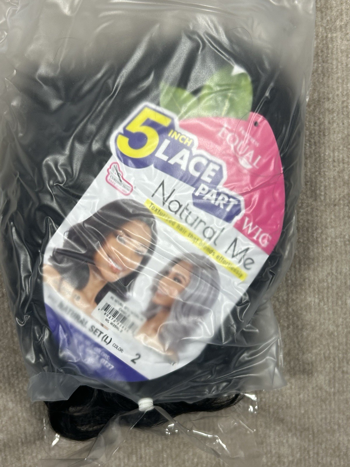 Shake N Go Equal 5 Inch Lace Part Wiig Large Natural Me Made In Indonesia