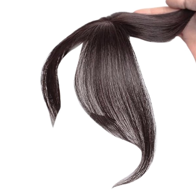 False Bangs Toppers Hair Extensions Toupee for Covering White Loss Daily Wear