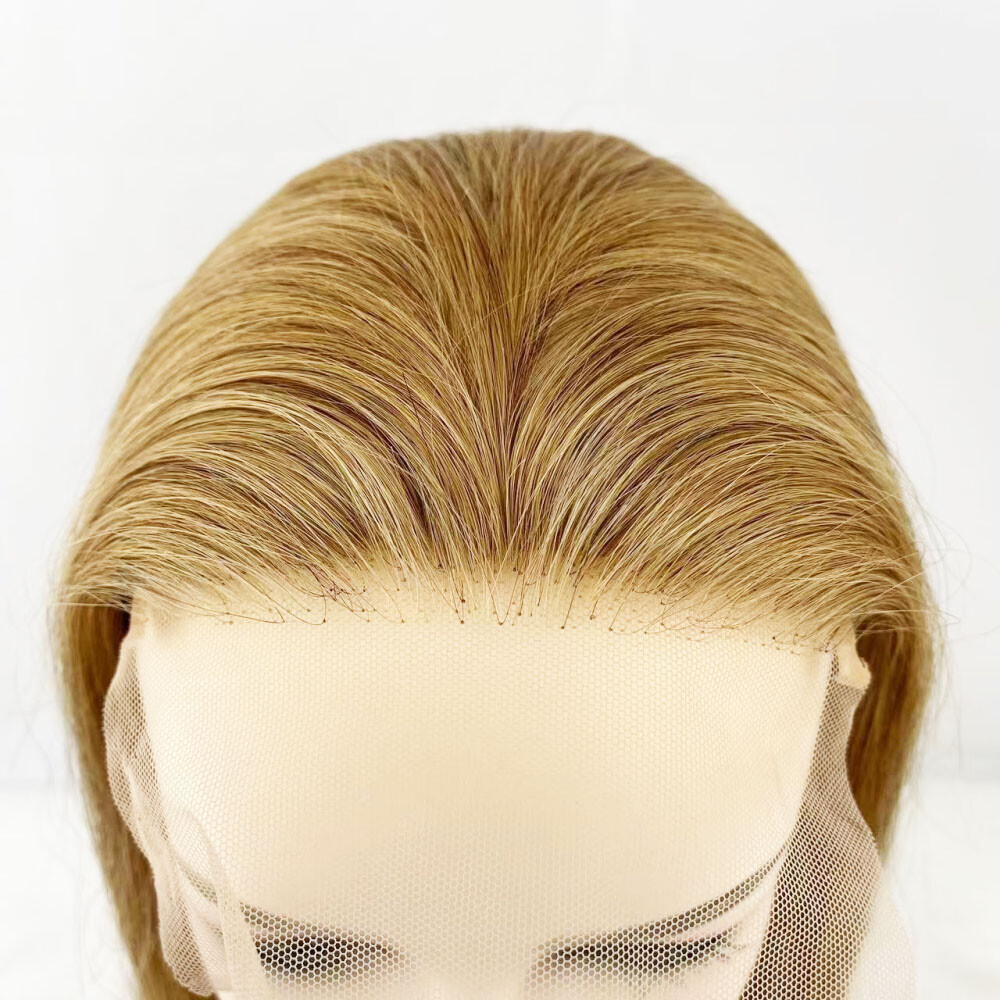 5″x5″ Honey Blonde Silk Base Lace Closure Human Hair Skin Top Closure Body Wave