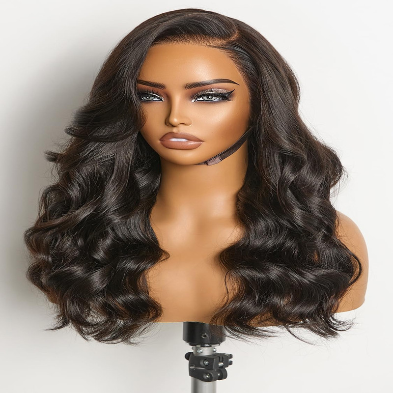 Ashine Body Wave Lace Front Wigs Human Hair 13X6 Hd Transparent Lace Pre
