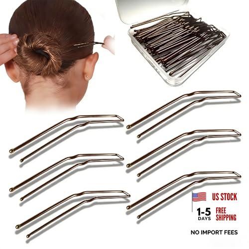 36Pcs Hair Pins for Buns & Updos – Large Bobby Brown – Curved