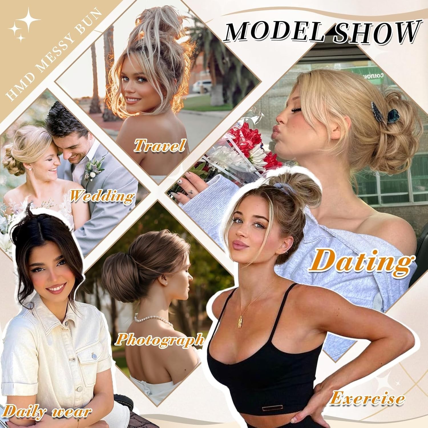Synthetic Messy Hair Bun Collection