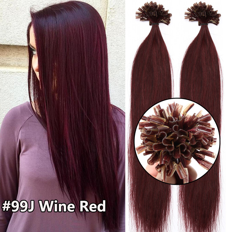 Russian U Tip Hair Pre Bonded Keratin Human Hair Extensions Fusion Thick 0.5G 1G