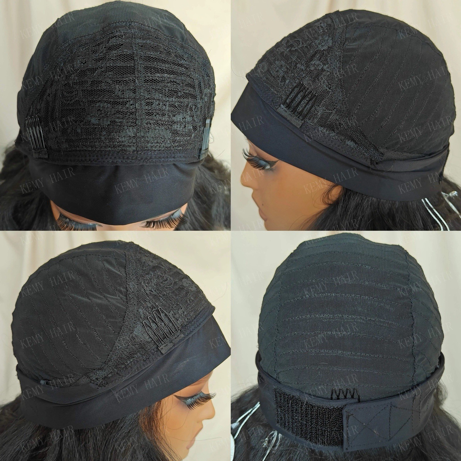 Yaki Curly Headband Wigs for Black Women – Kinky Straight Black Headband Curly E