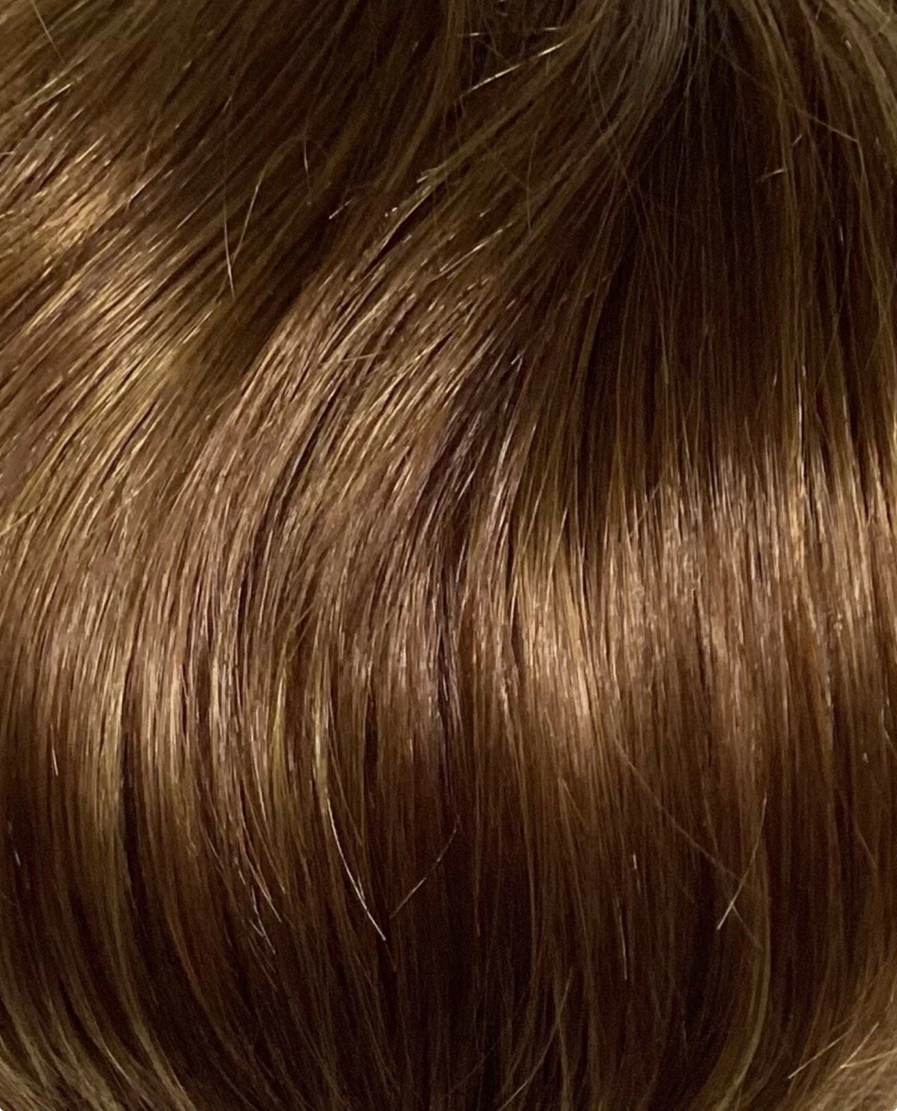 New! Short Bob Synthetic Wig Golden Brown Auburn Net Cap Adjustable M-2