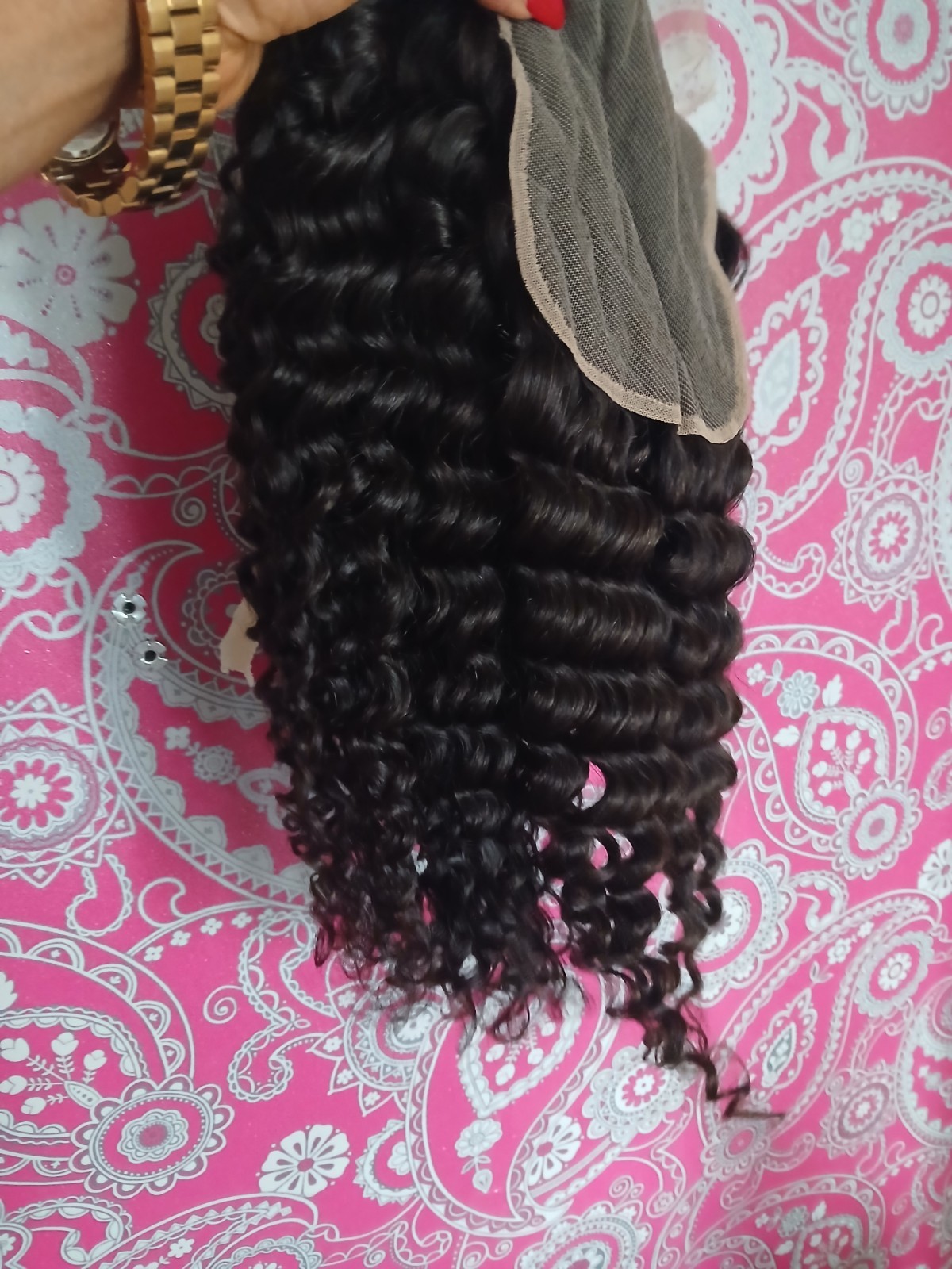 12A CAMBODIAN VIRGIN HUMAN HAIR 22+24+26&22INCH 6X6 WIDER CLOSURE DEEP WAVE 380g
