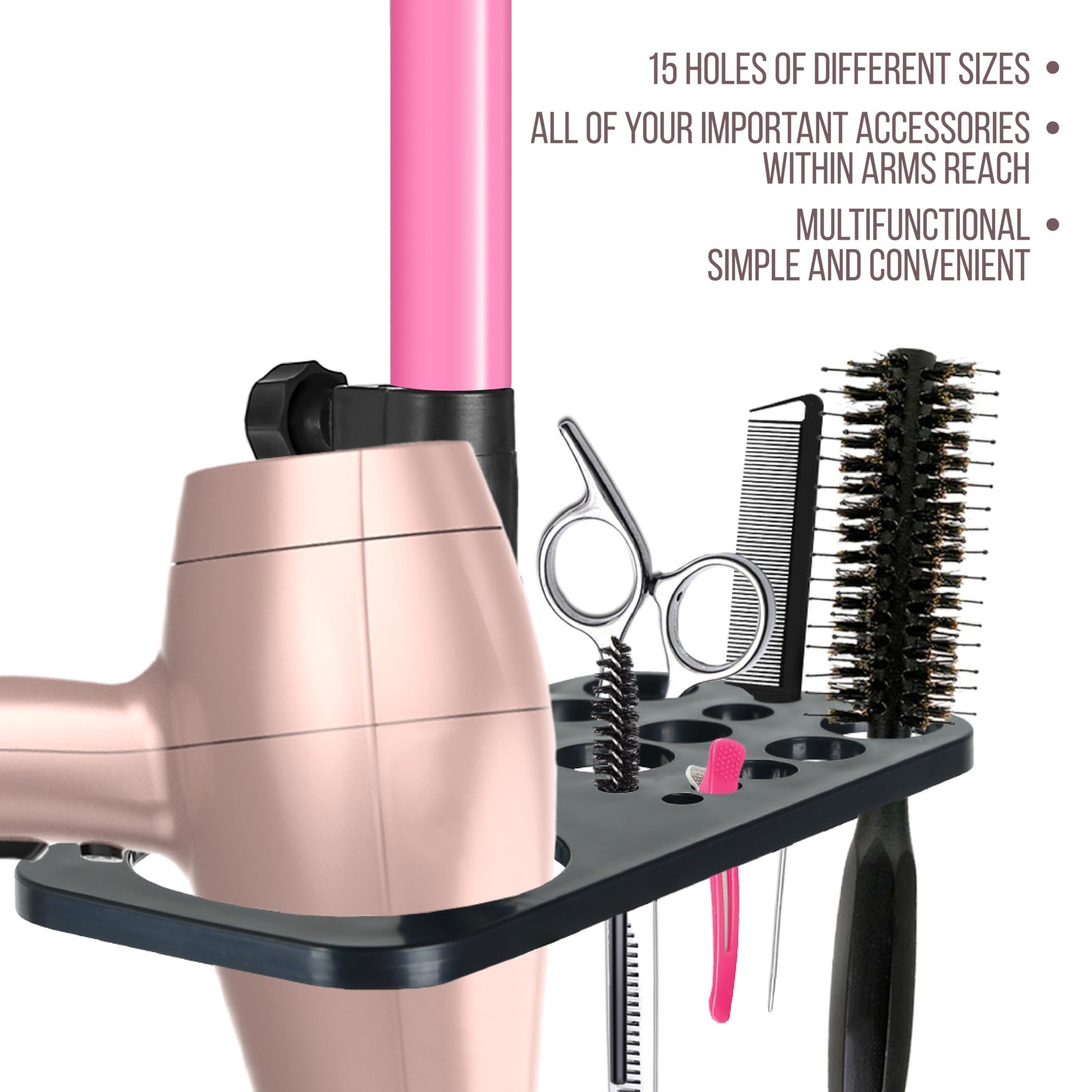 ZQIAN BEAUTY Wig Stand Tripod 50 Inch Metal Mannequin Head Pink