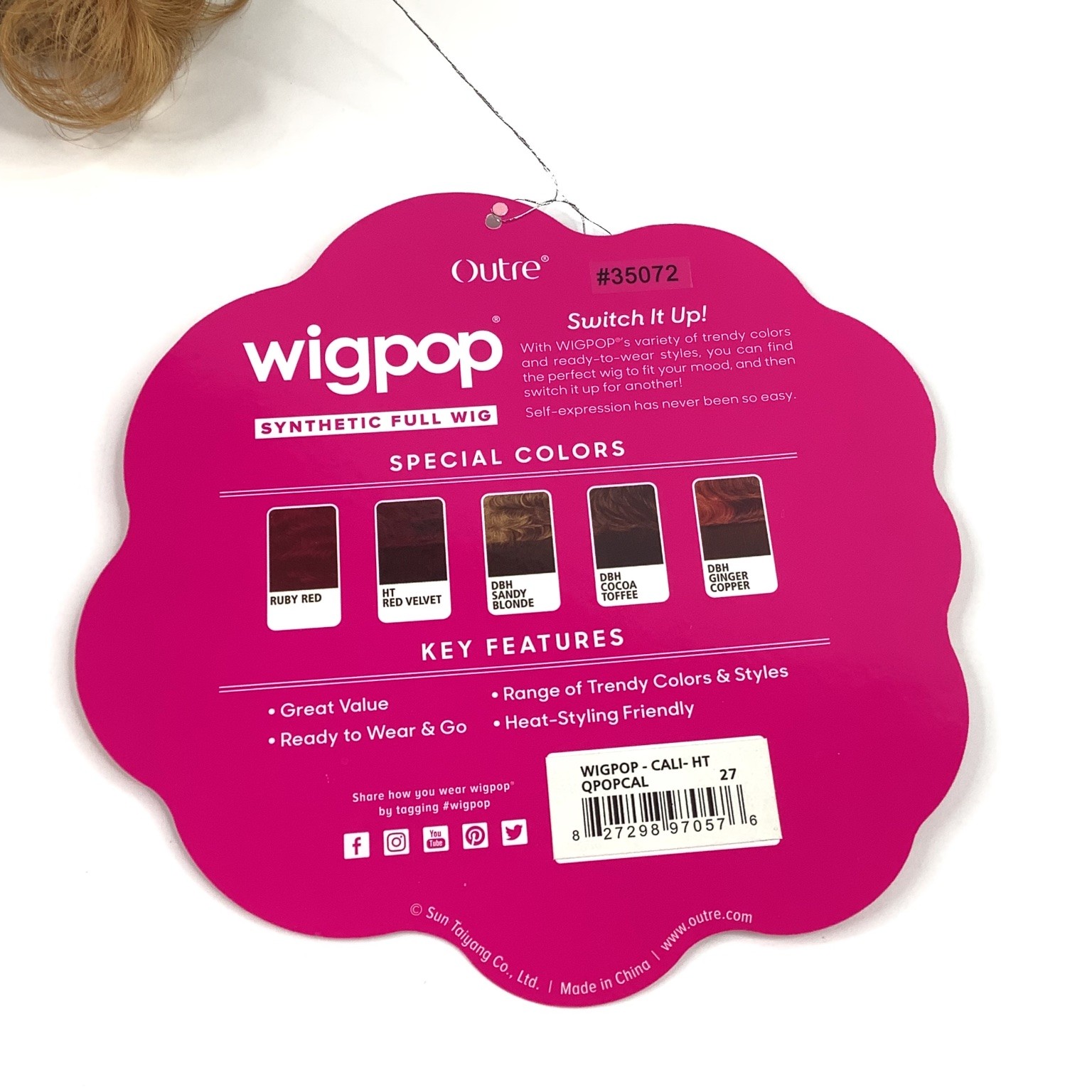 Outre Wigpop CALI Synthetic Full Wig Short Curly Heat Resistant 27