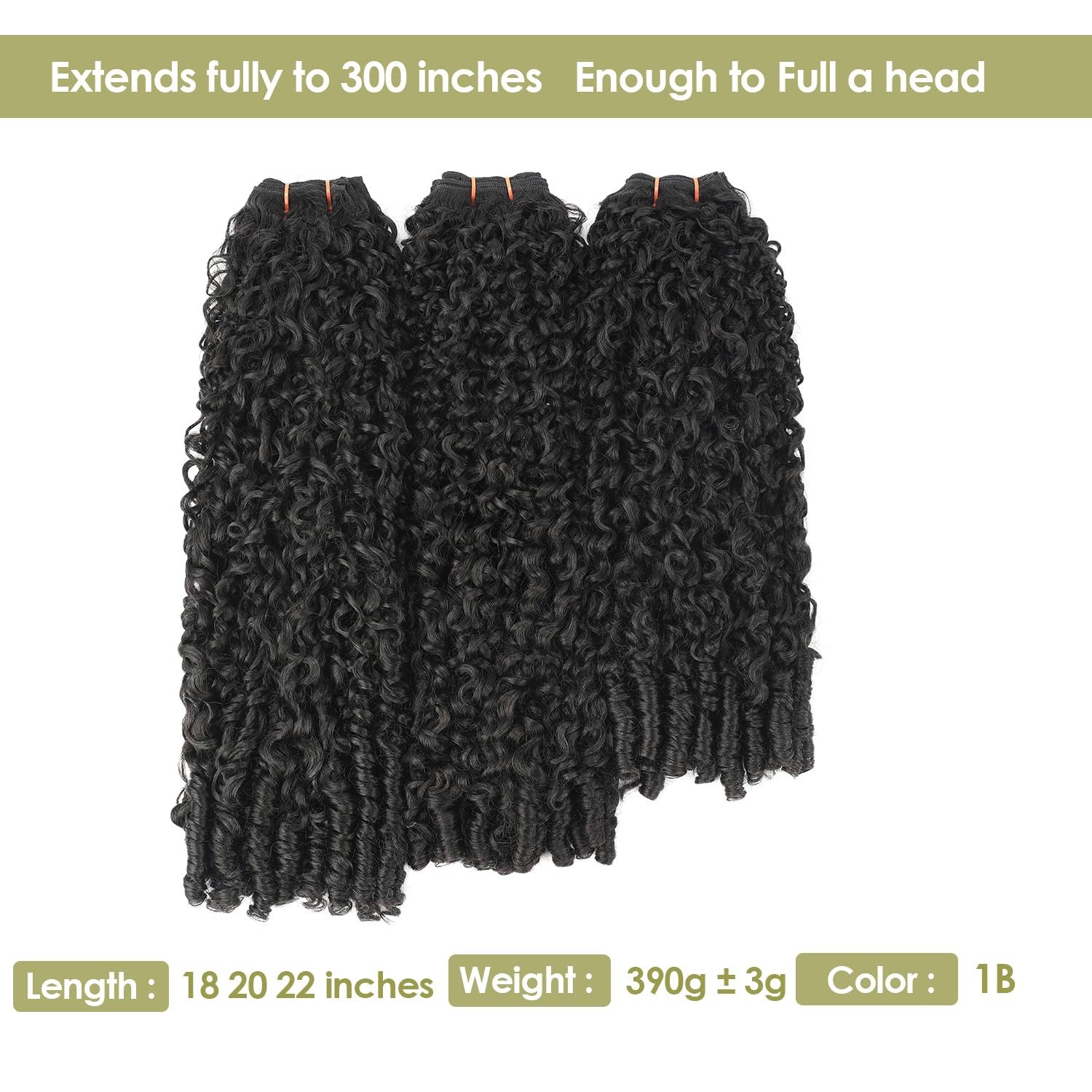 Olqzjzj Burmese Curly Bundles 18 20 22 Inch Natural Black100 Pure Protein Fiber