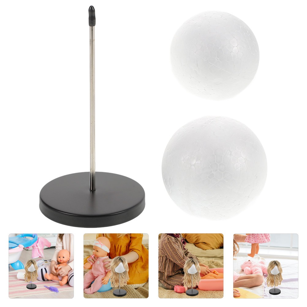 Adjustable Wig Head Stand with Durable Construction for Home Wig Display
