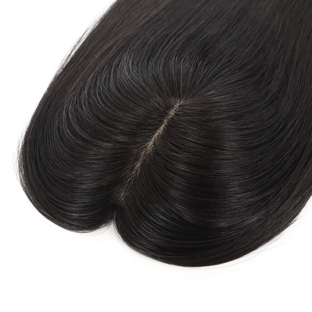 Silk Top Topper Women Human Cuticle Remy Hair Natural Black Hair Top Pieces