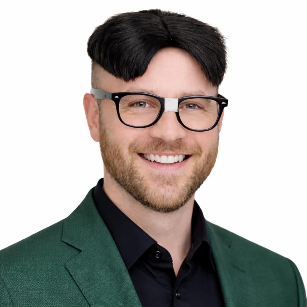 Black Toupee Wig | Novelty Toupee | Realistic Hairpiece Topper for Bald Spots &